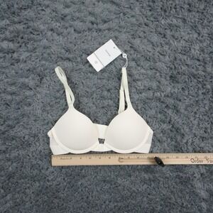 Pepper Lift Up Bra Womens 30A Ecru Beige Push Up Padded Molded Underwire NWT